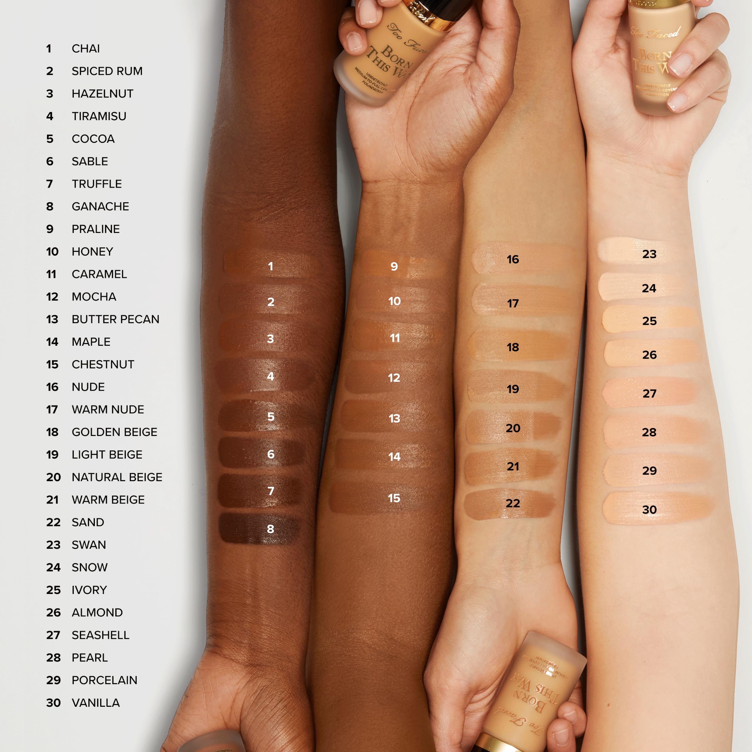 Too Faced Born This Way Natural Finish Liquid Foundation