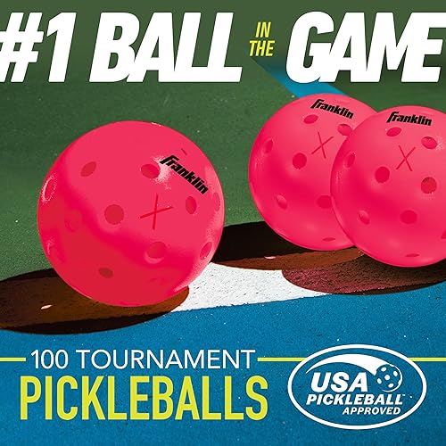 Miniatura 8 de Franklin Sports Pelotas de pickleball para exteriores, bolas de pickleball X-40, aprobadas por Estados Unidos (USAPA), bola oficial del US Open Ball