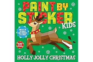 Create Christmas Cheer with Paint by Sticker Kids: Holly Jolly Christmas
