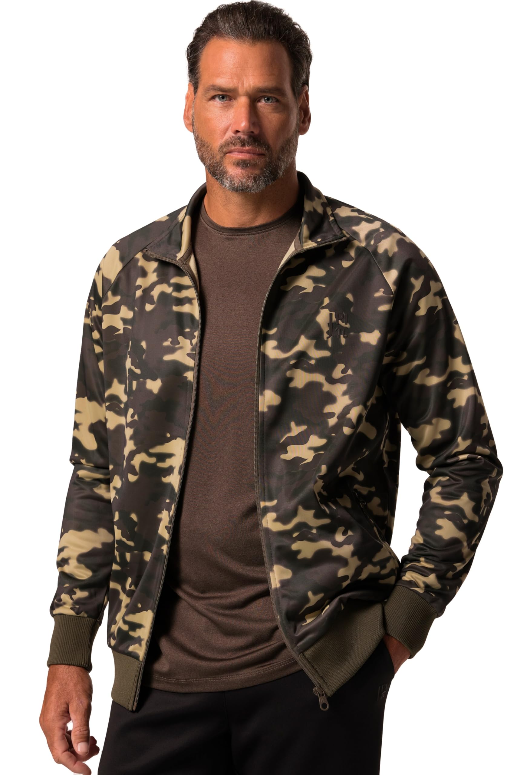 JP 1880 Funktions-Trainingsjacke, Fitness, atmungsaktiv, Camouflage 833939