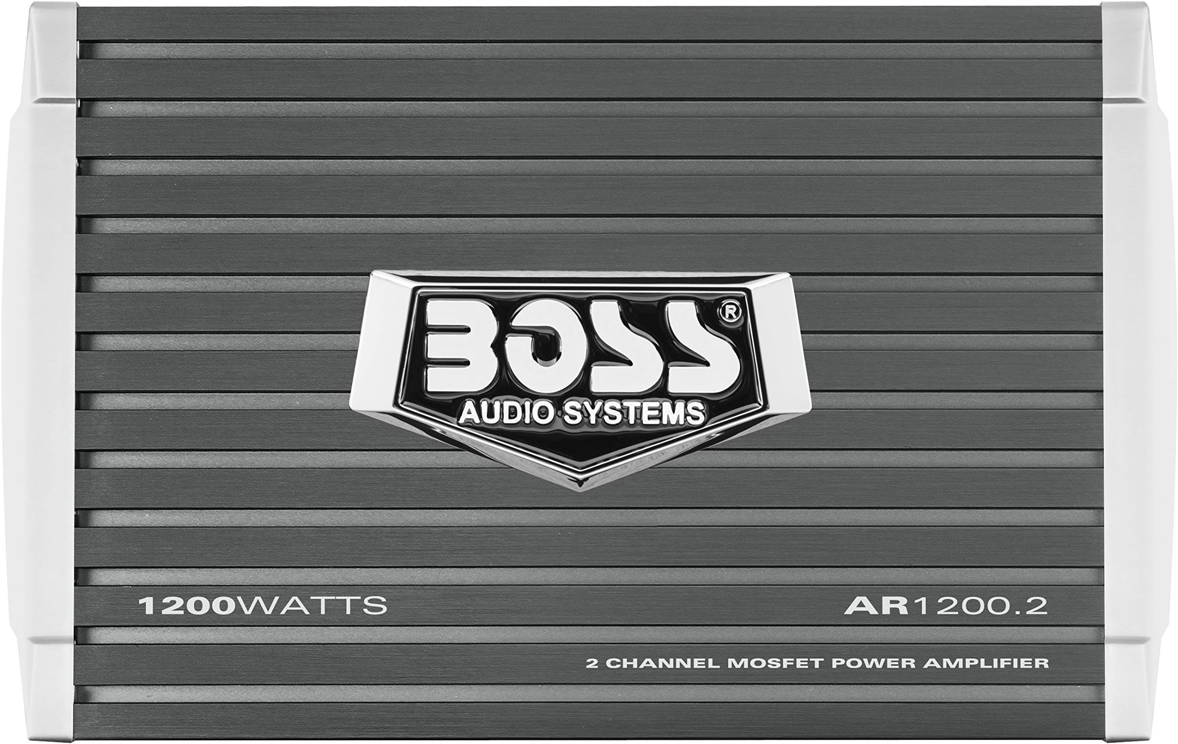 BOSS AUDIO AR1200.2 Armor 1200-Watt Full Range, Class A/B 2-8 Ohm Stable 2 Channel Amplifier with Remote Subwoofer Level Control by BOSS Audio