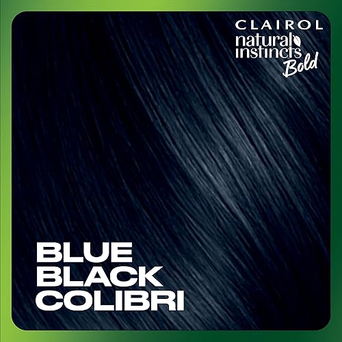 Miniatura 5 de Clairol Natural Instincts Bold - Tinte permanente para el cabello, BL28 Blue Black Colibri, paquete de 1 unidad