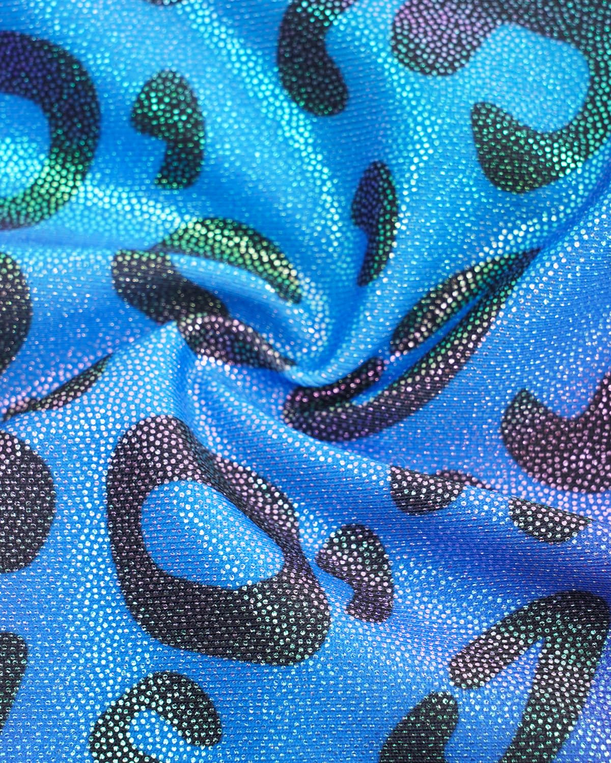 Gogokids Completo da ginnastica bambina composto da tre pezzi, body senza maniche, pantaloncini e fascia capelli, tuta danza classica scintillante, con design a colori sfumati, dai 3 ai 12 anni