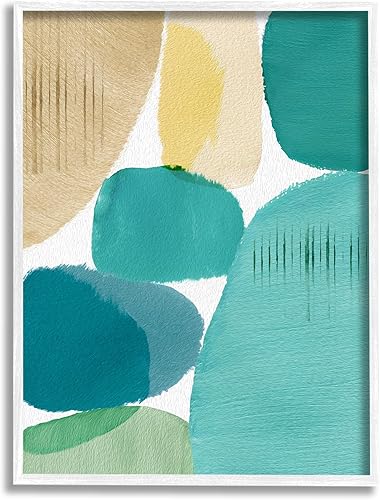 Stupell Industries Contemporary Circles Painting Framed Giclee Art by Flora Kouta