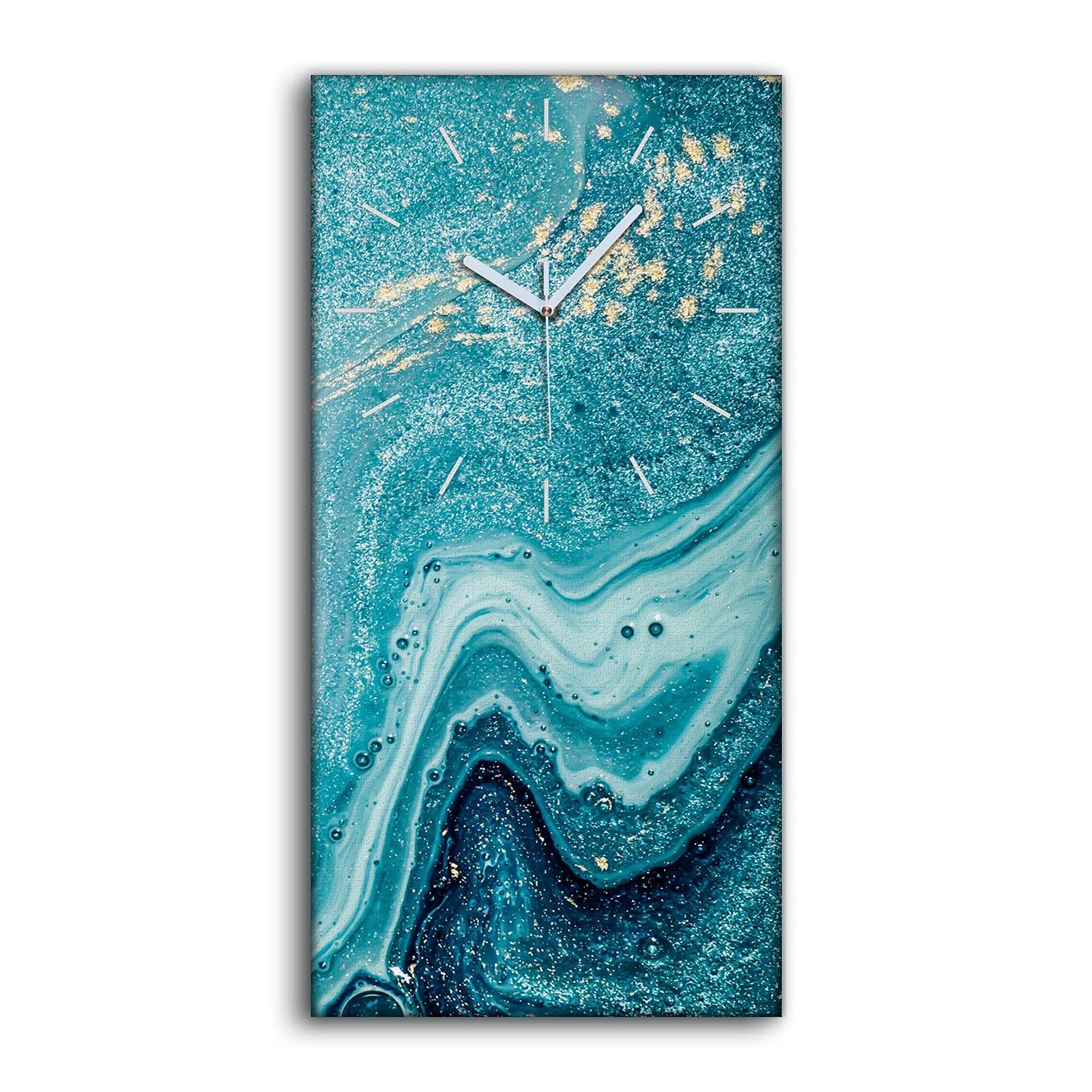 Horloge sur Toile silencieuse sans tic-tac art aquarelle Coloray