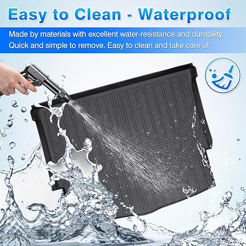 Miniatura 10 de Cartist Forro de carga compatible con Volkswagen VW Atlas Cross Sport 2020-2023 (solo modelos de 5 pasajeros), tapete para maletero trasero