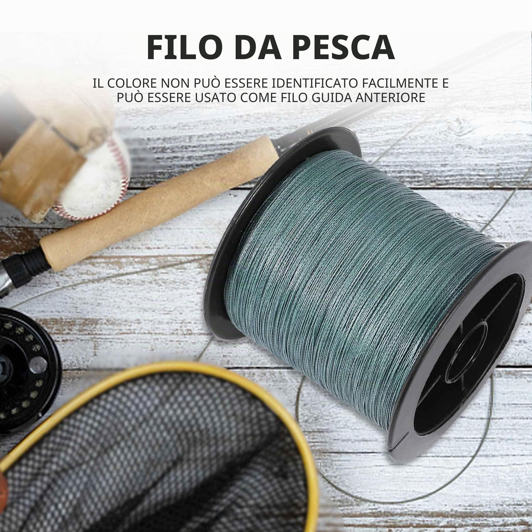 Filo da pesca intrecciato in nylon, 30 lb, 300 m, 11 kg, ad alte prestazioni per esche e pesca