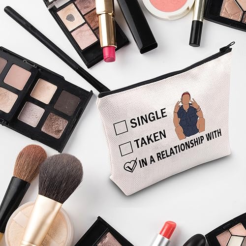 Miniatura 5 de G2TUP Bolsa de maquillaje azul inspirada en programas de televisión, bolsa de cosméticos R P para fanáticos, bolsa de cosméticos R P Merch (bolsa