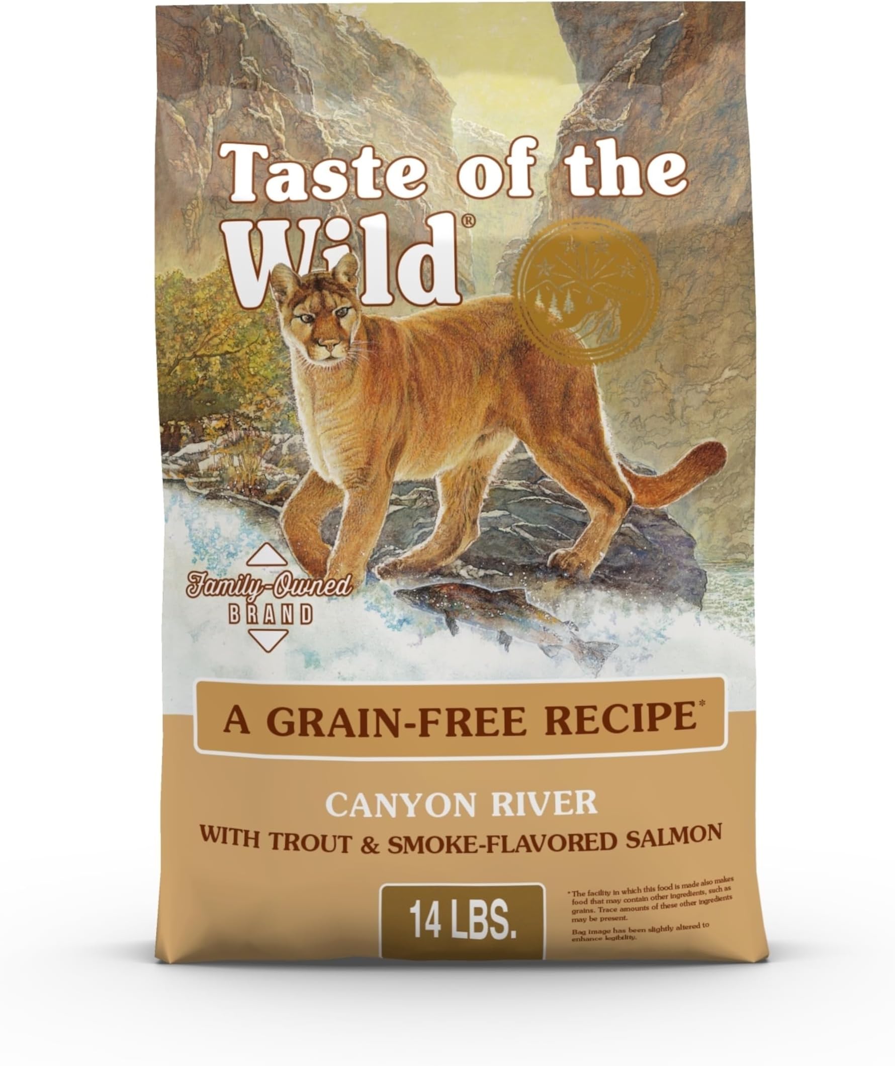 Taste of the Wild Grain Free High Protein Real Meat Recipe Canyon River Premium Dry Cat Food