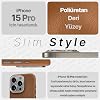 Hybrid Silicone Case with Metal Keys and Metal Lens Frame with Unscratched and Fingerprint-Free Leather Look Compatible with MagSafe for Minesk iPhone 16 Pro Max (Taba, 16 Pro Max)