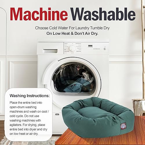 Miniatura 4 de Majestic Pet Products- Cama Villa Bagel para perros, Azure, 40 - pulgadas, Celeste