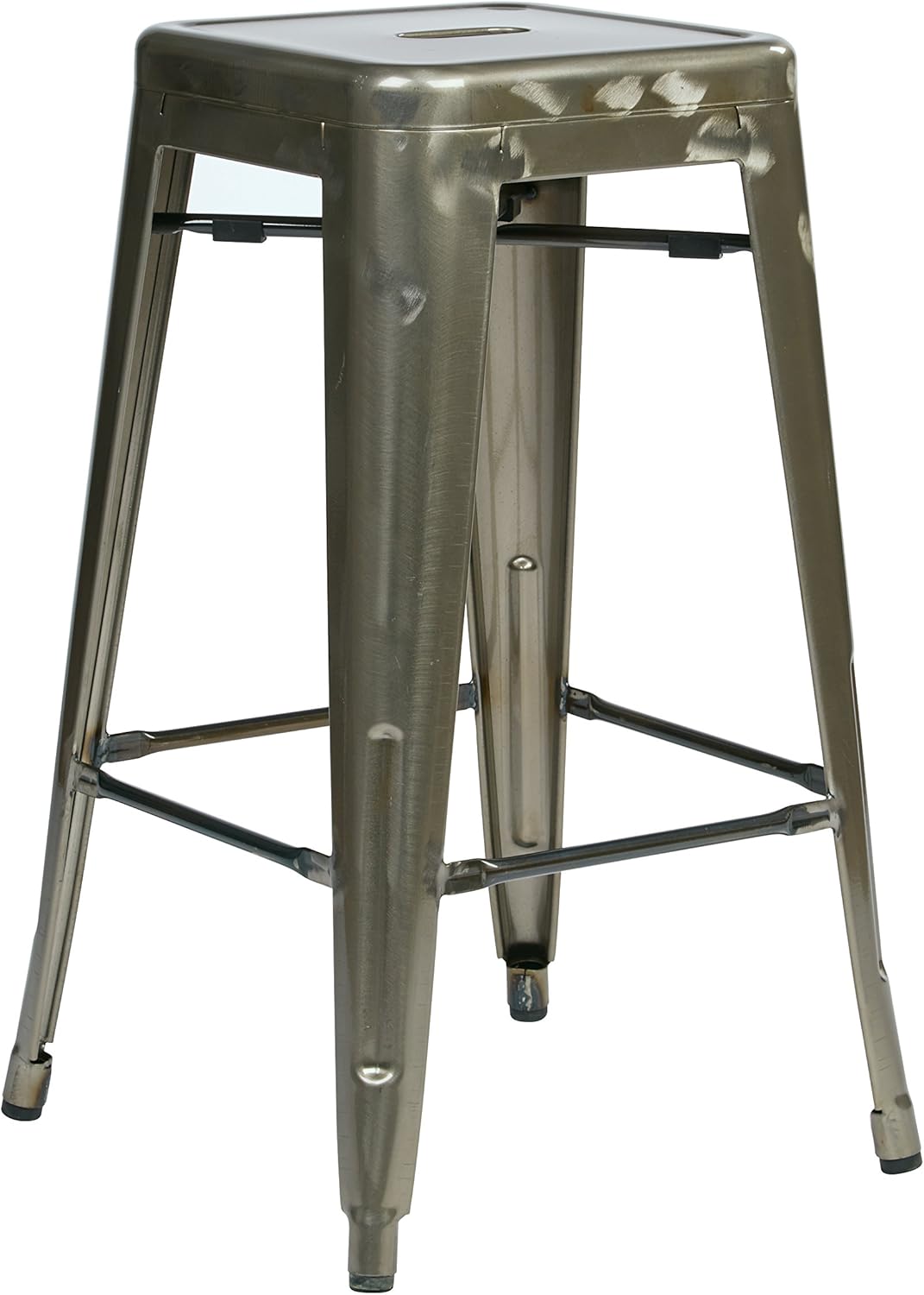 Amazoncom Osp Home Furnishings Bristow Antique Metal Barstool