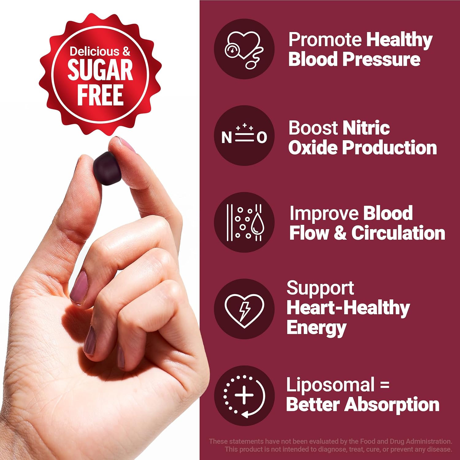 Force Factor Total Beets Gummies, Blood Pressure Support, Liposomal Beet Powder for Superior Absorption, Grape Seed for Nitric Oxide, Circulation & Heart Health, Sugar Free, Mixed Berry, 60 Gummies - Image 2