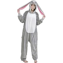 Adult Bunny Animal Cosplay Halloween Costume Pajamas