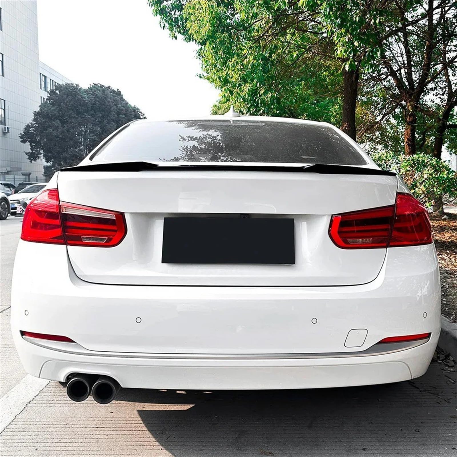 Dla B&MW Seria 3 F30 318i 320i 2013-2019 Spoiler Bagażnika Akcesorium Do Modyfikacji Karoserii Tylny Spojler Dachowy Spoiler Trunk Wing(Carbon Fiber Look)