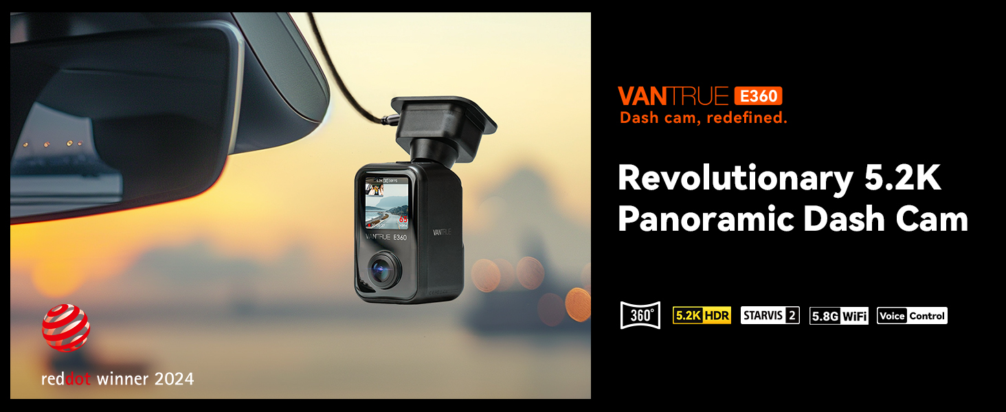 アクセサリー VANTRUE E360 Vantrue E360 Dash Cam: Your Ultimate Driving Companion