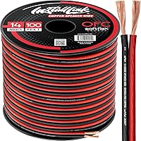 Vista 10 de Cable de cable de altavoz de calibre 14 AWG (OFC), 30 pies, coche o cine en casa por Install Link