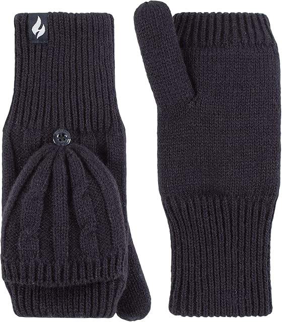 HEAT HOLDERS SOCKSHOP Ladies Ash Cable Knit Converter Mittens Pack of 1