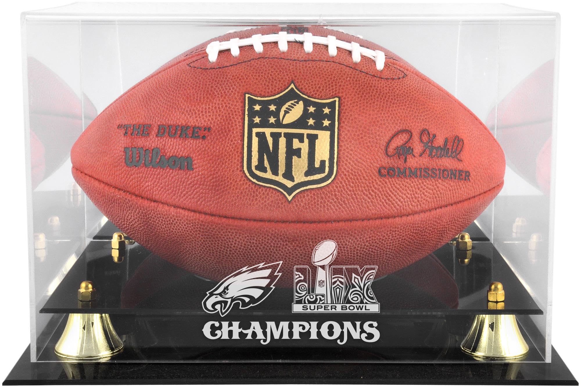Philadelphia Eagles Super Bowl LIX Champions en Classic Football Logo Display Case - Football Logo Display Cases ''Case Only''