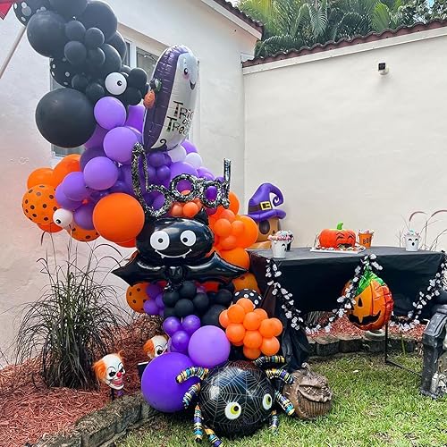 Miniatura 3 de Globos morados metálicos de 12 pulgadas, 70 globos de látex morados para fiesta de cumpleaños, globo cromado para Halloween, Navidad, boda,
