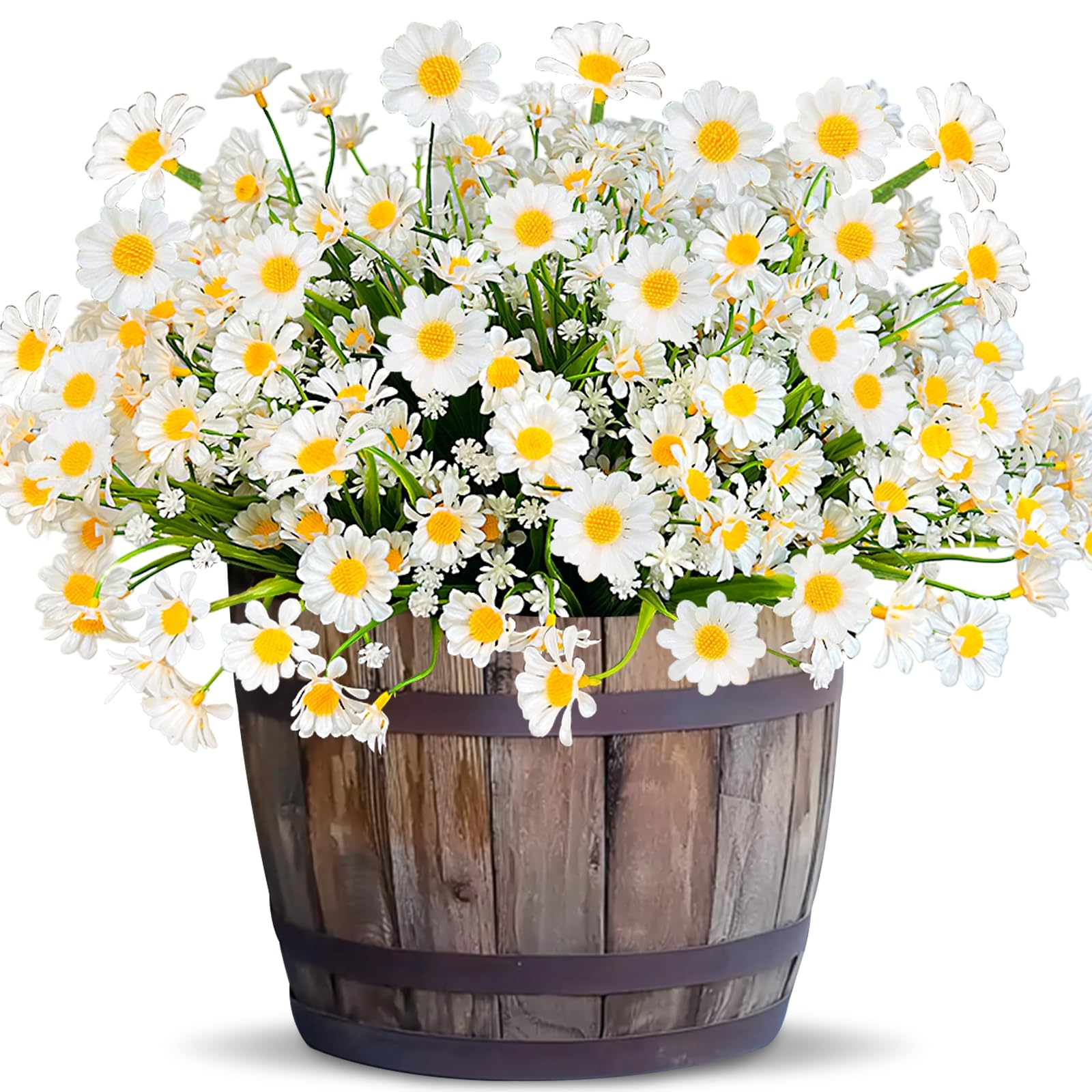 Amazon.com: 8 Bundles Artificial Daisy Flowers for Outdoors Summer