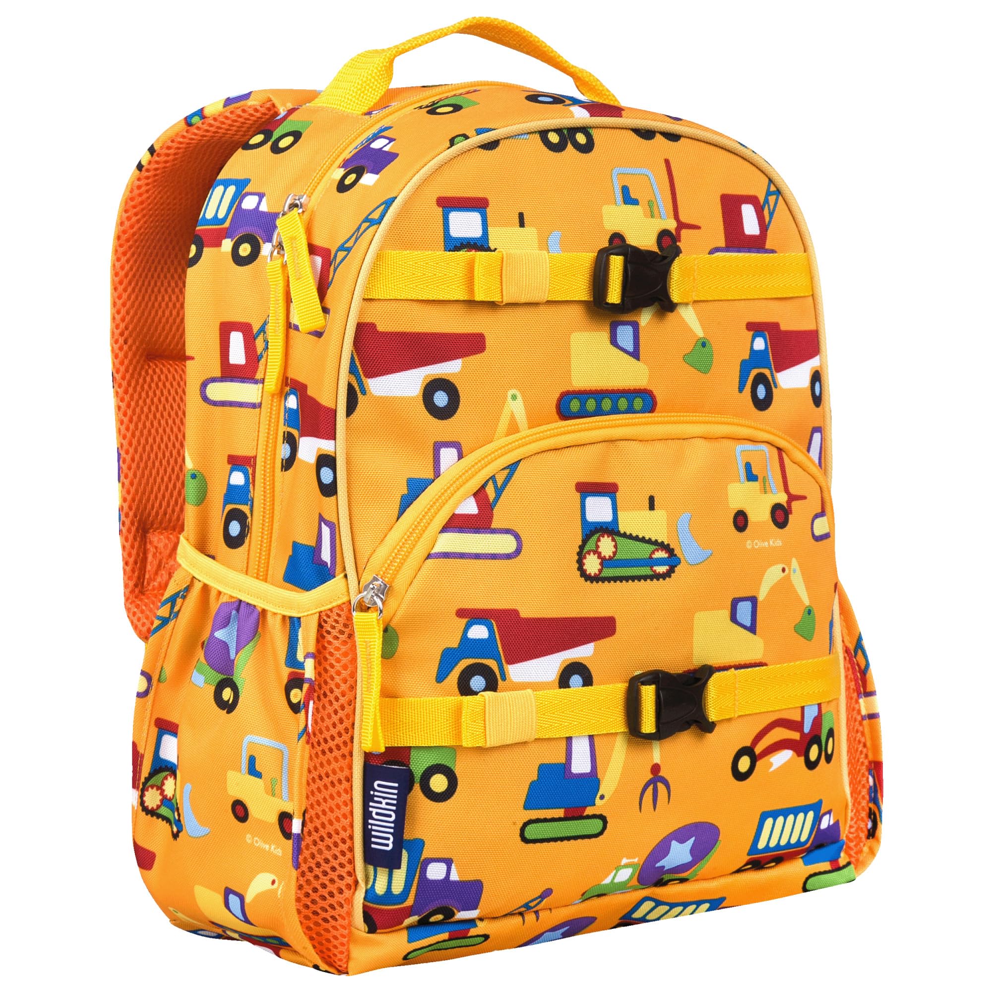 Wildkin ECO rPET 15-inch Kids Backpack – Sustainable, Padded, Adjustable – Under Construction