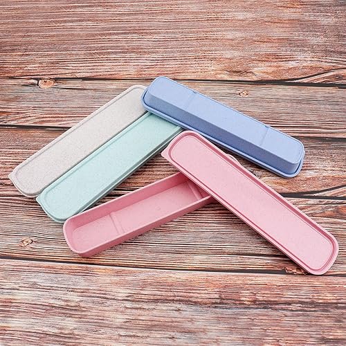 Miniatura 8 de OriGlam Caja de cubiertos portátil de viaje, caja de almacenamiento de vajilla de viaje, caja de almacenamiento de cubiertos para kit de cubiertos