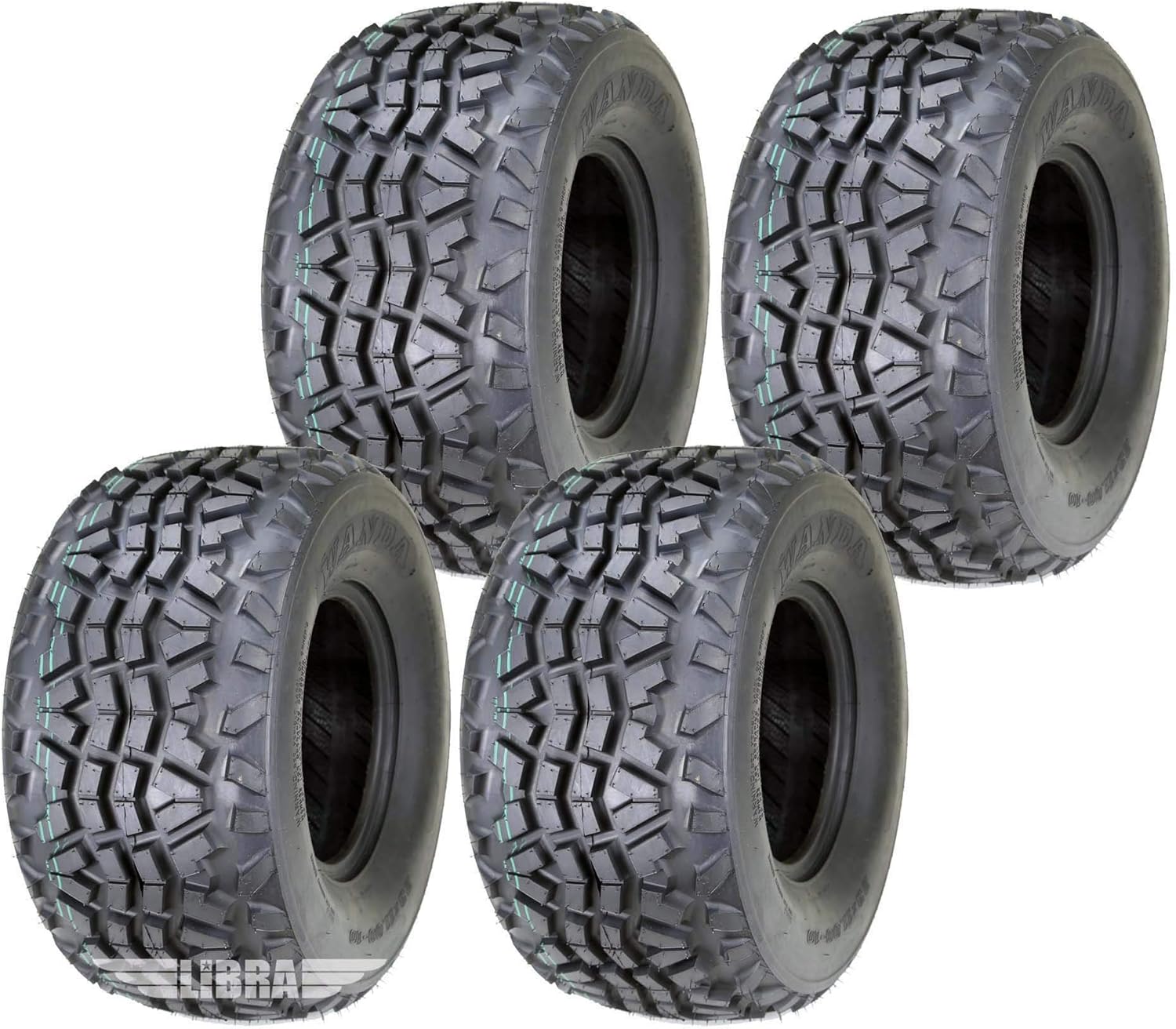 WANDA Set of 4 Utility ATV tires 23x11-10 for 09-17 Kawasaki MULE 4000/4010 High Load Cap