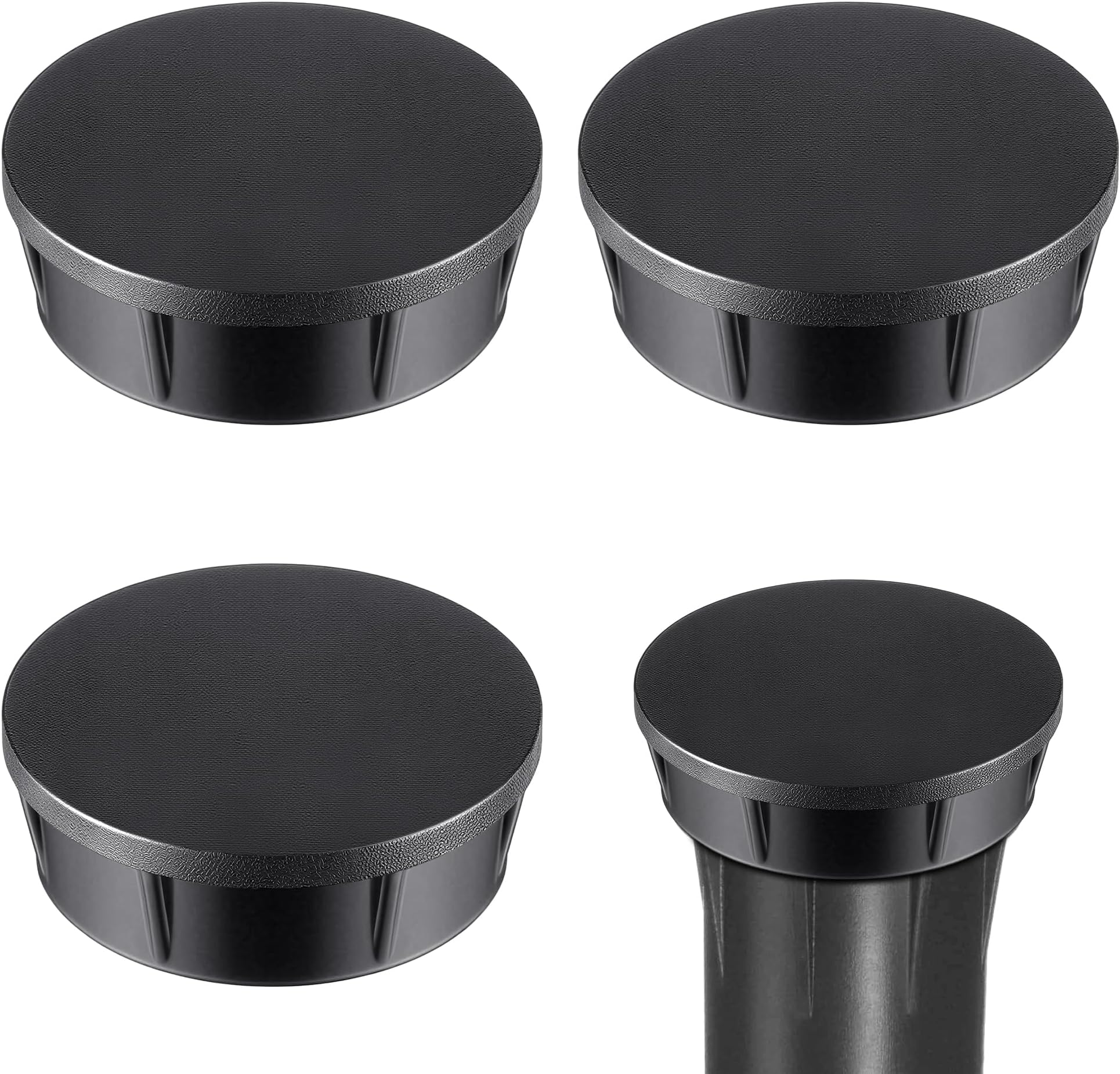 3 Pack Sprinkler Head Cap Compatible with HUNTER Pro Spray Sprinklers, Spray Shut Off Cap with Fluoroelastomer Seals Compatible with Hunter Pro, Black Spray Head Cap & O Ring