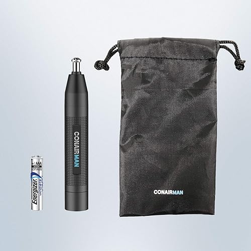 Miniatura 4 de Conair Cortadora de pelo de oreja y nariz para hombre recortadora inalámbrica de litio con hoja de 3 biseles