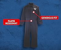 Vista 5 de Oberon Arc Flash Coverall Kit - 8 CAL - Includes Hard Cap, Face Shield, Balacalva, Coveralls and Storage Bag - HRC2 SERIES