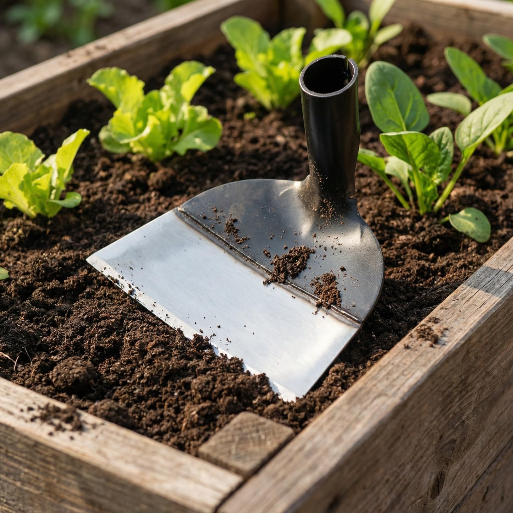 Hohopeti da Giardino in Acciaio 235 CM per Diserbo e Dissodamento Utensile Agricolo Robusto senza Manico per Orto e Giardinaggio