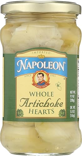 Napoleon Corazones enteros de alcachofa, 9.9 onzas (paquete de 12)