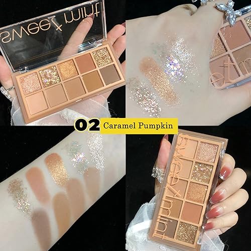 Miniatura 7 de BestLand Matte Nudes - Paleta de sombras de ojos, ultra pigmentada, mezclable y de larga duración, con brocha, maquillaje de ojos para humo, aspecto