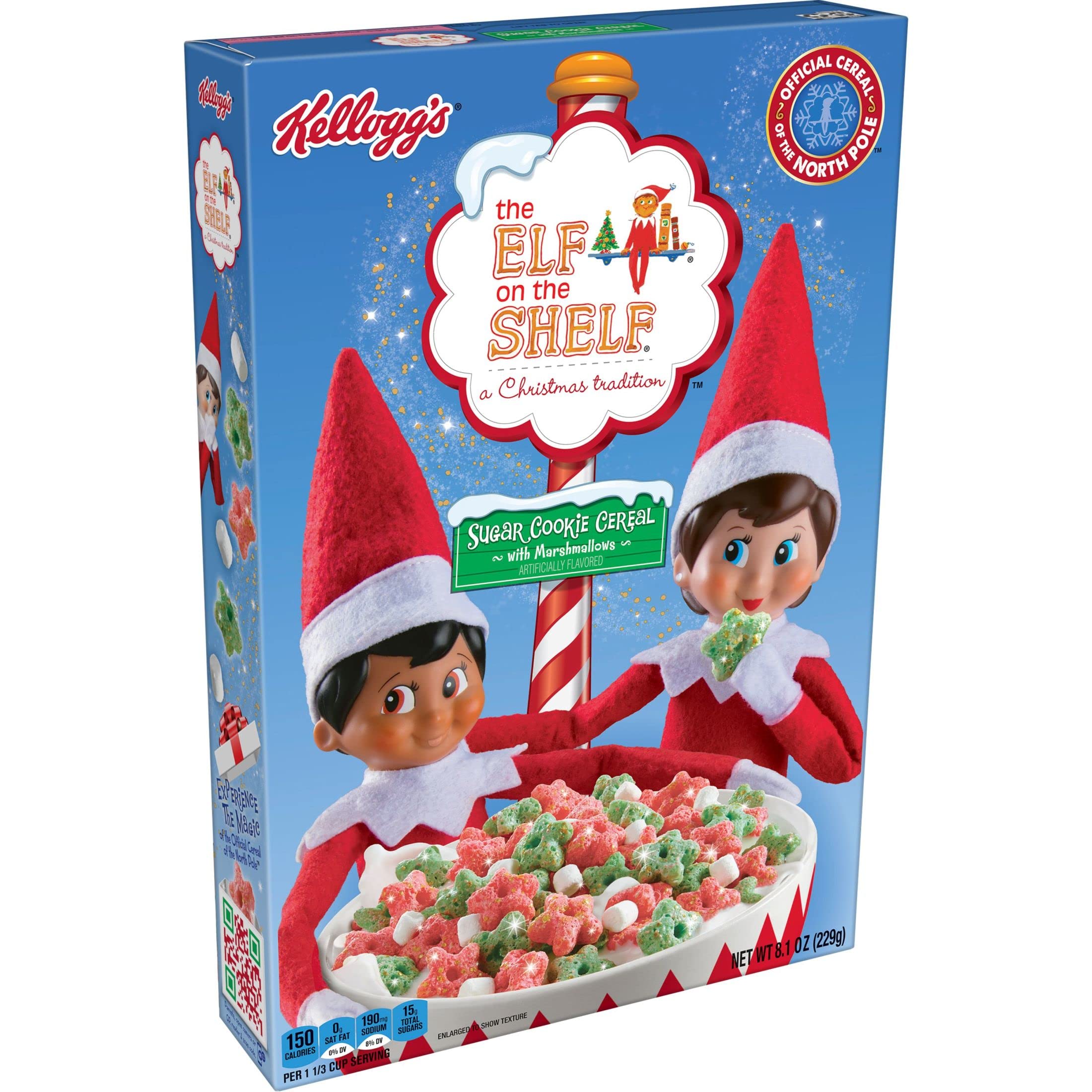 Kelloggsthe Elf On The Shelf Breakfast Cereal Christmas Snacks