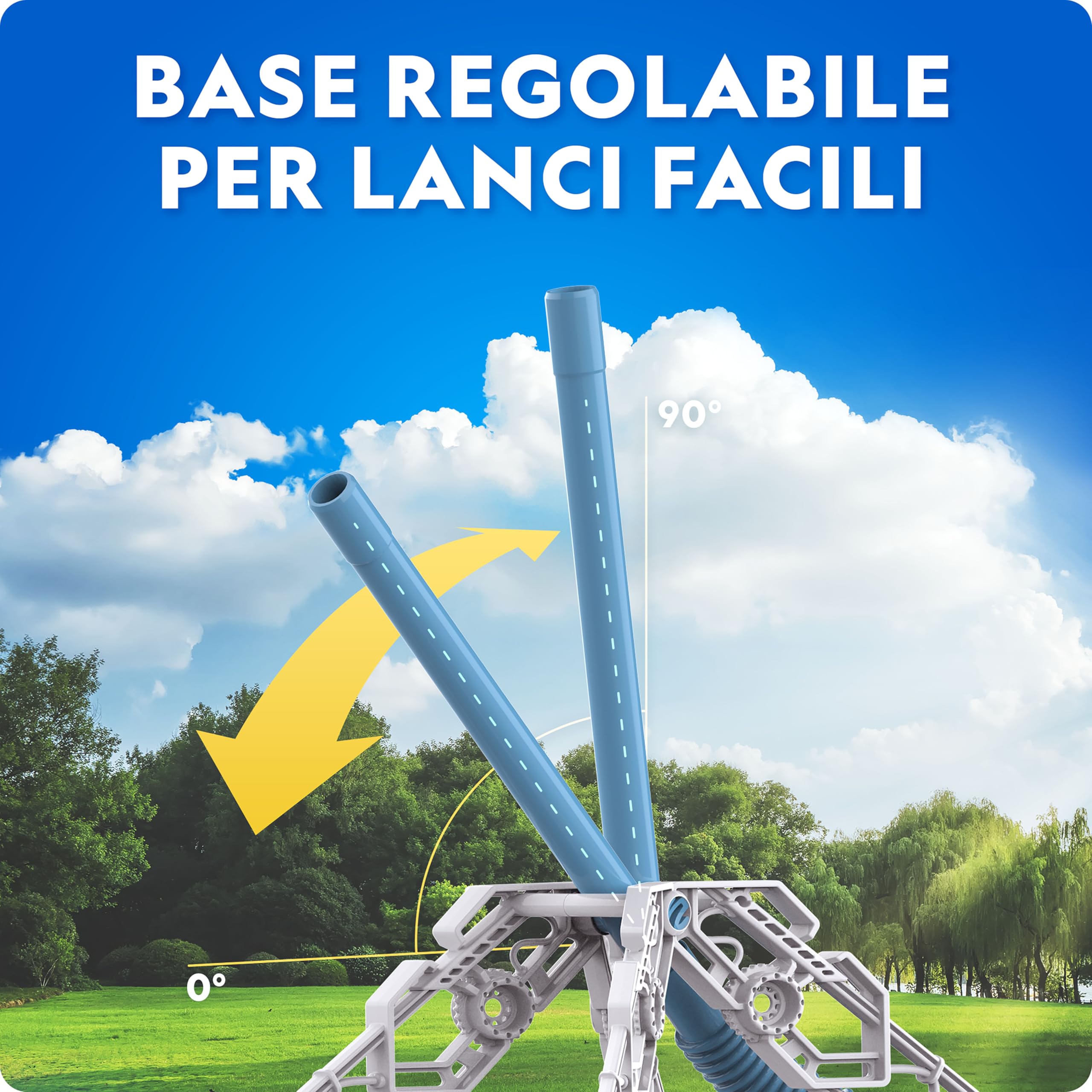 NATIONAL GEOGRAPHIC Lanciarazzi ad Aria per Bambini – Lancia Razzi Fosforescenti fino a 30 Metri, Giocattolo da Esterno per Bambini 8-12 Anni