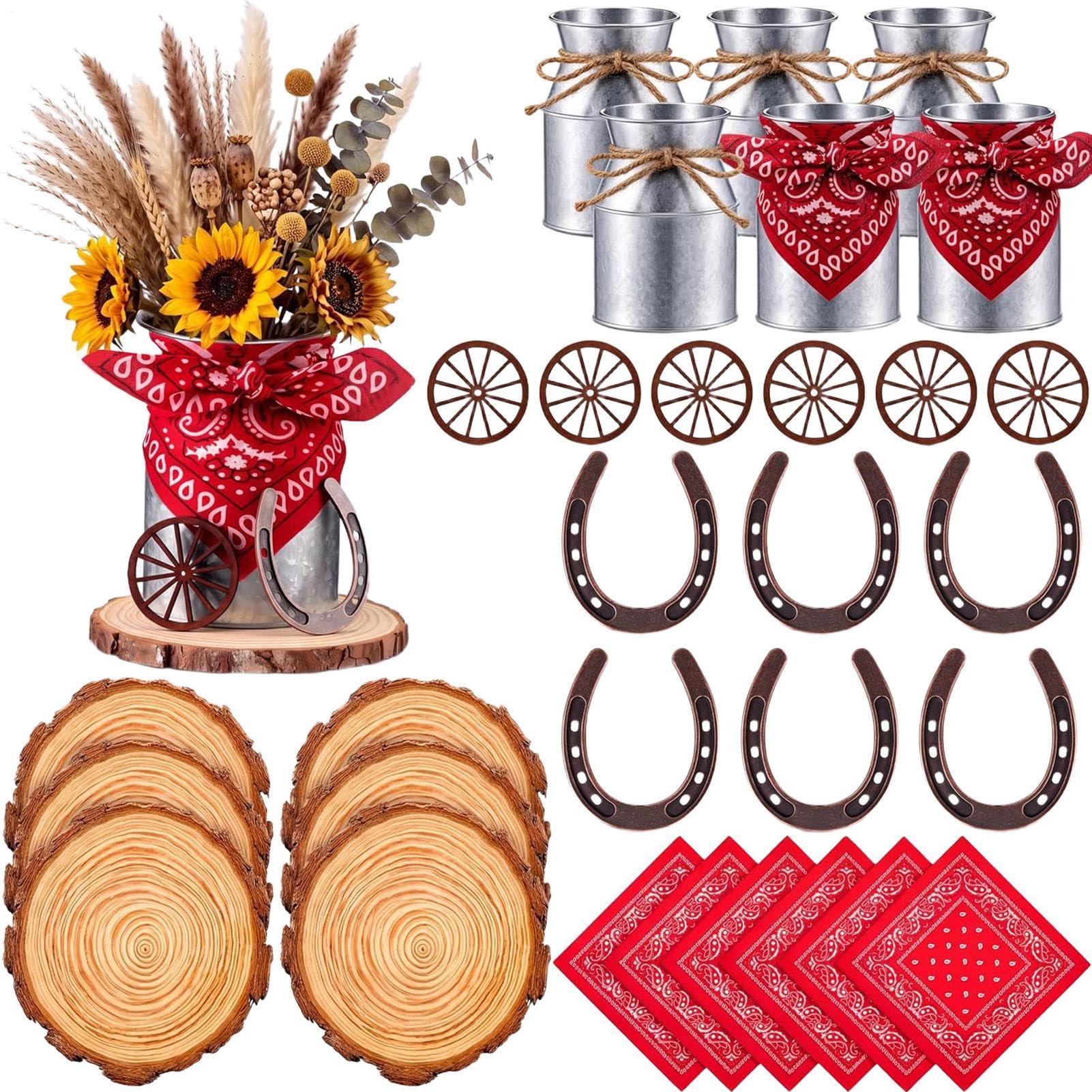 Decorazioni da tavola per feste in stile occidentale, rustico, decorazione