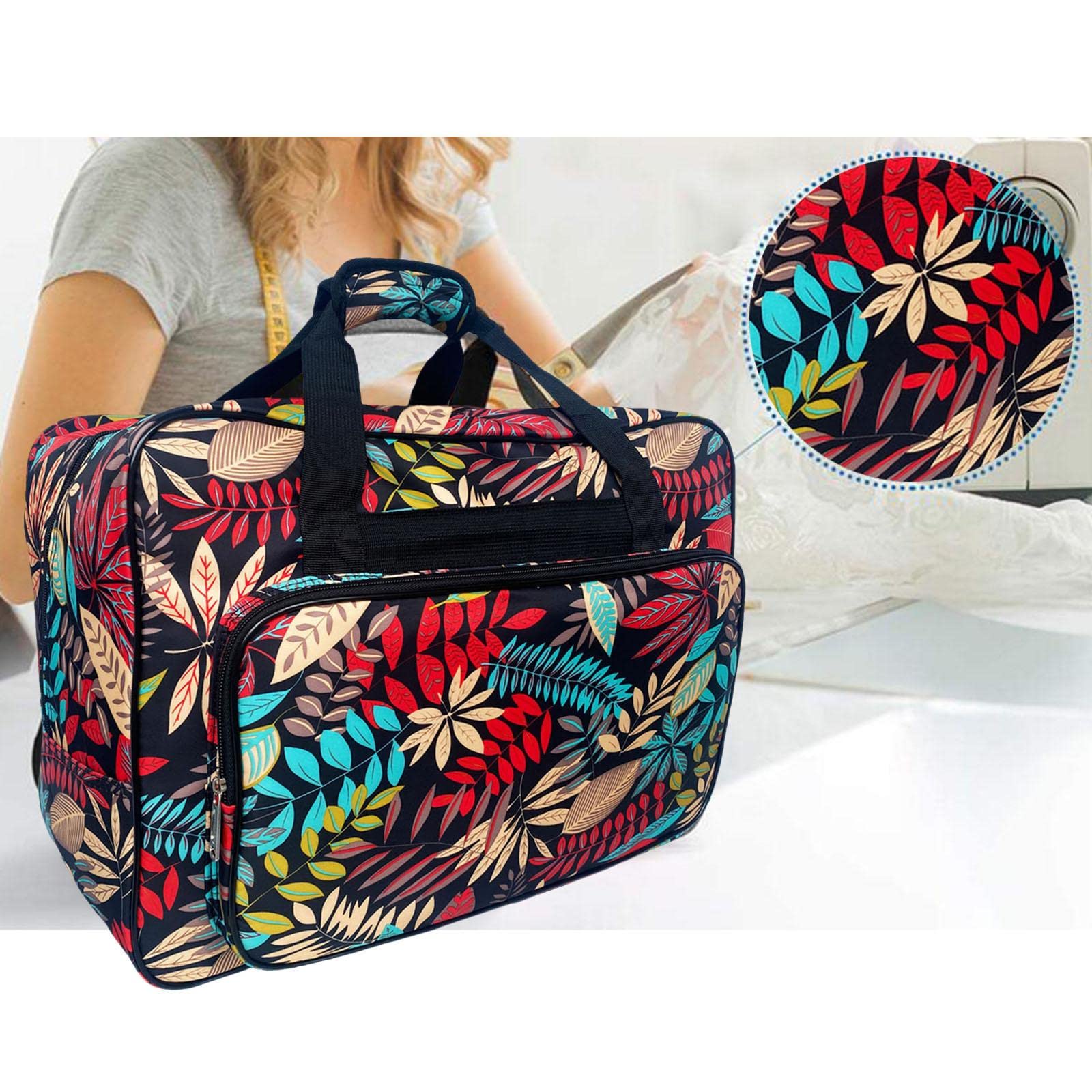 Harilla pour Machine à Coudre, Sac fourre-Tout de Rangement Portable avec Poches Compartimentées, Adapter à Plupart des Machines à Coudre Standard