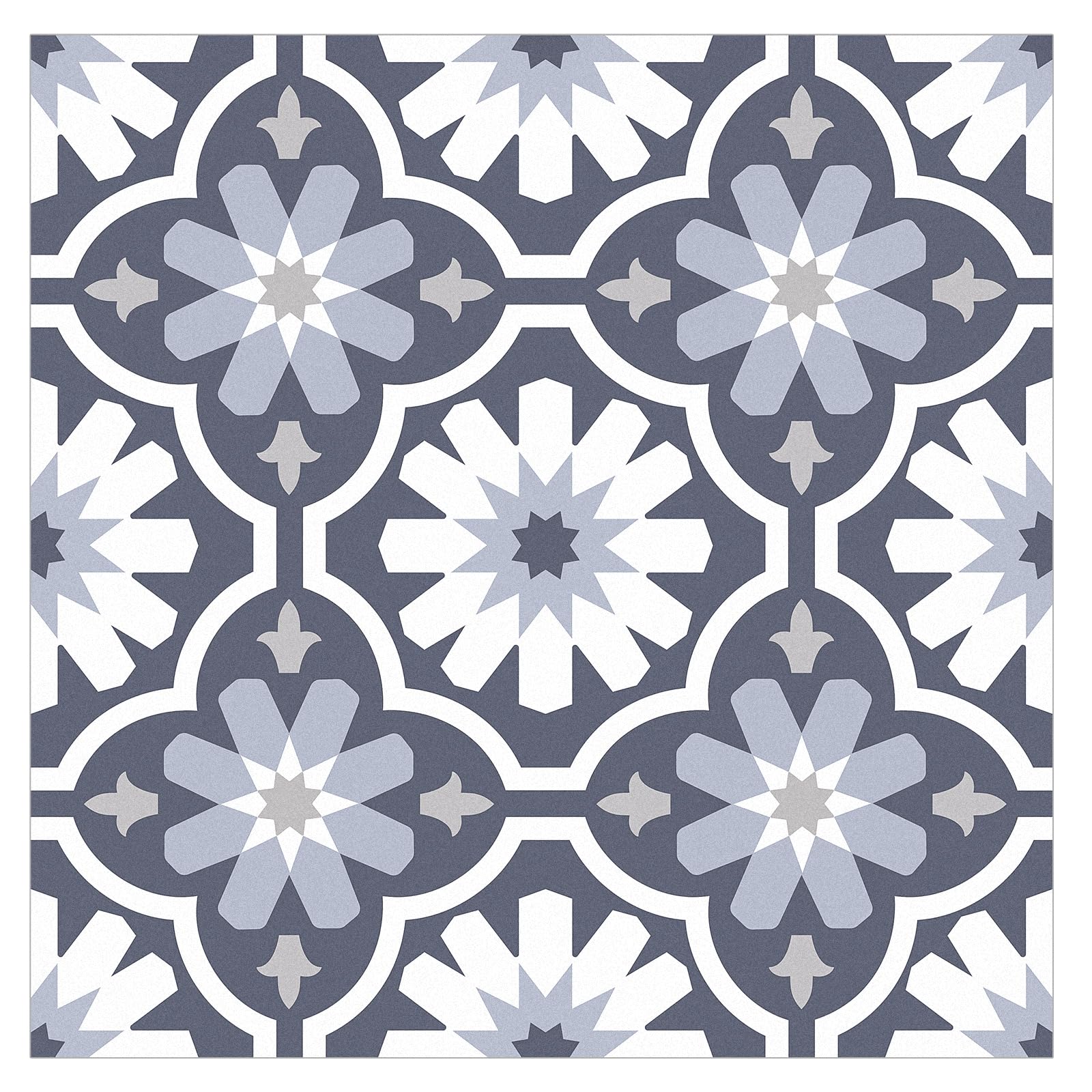 Photo 1 of Peel and Stick Floor Tile, Waterproof 12"x12" Self Adhesive Vinyl Flooring for Kitchen, Bathroom, Laundry - Easy Install Removable Flooring for Renters (Blue)