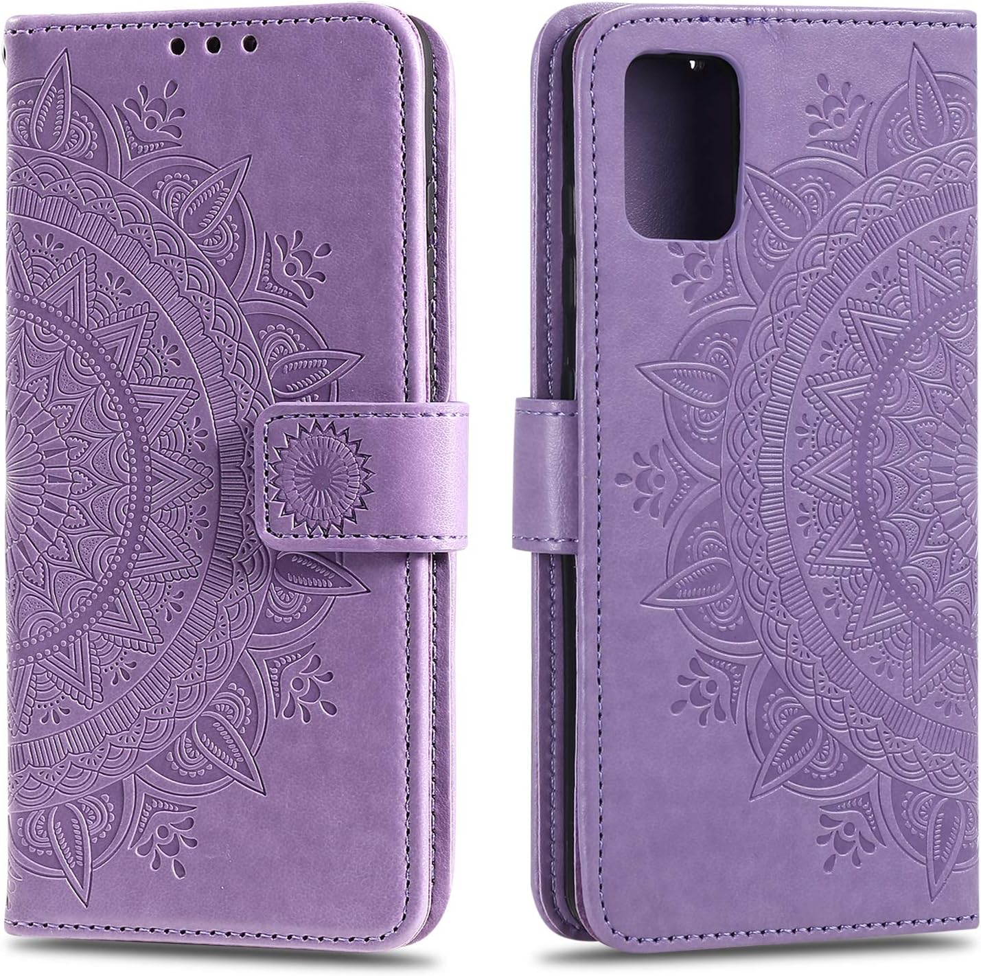 HTDELECMobile Phone Case for Samsung Galaxy A03S Case, Leather Case with Card Slot and Magnetic Closure, Flip Case, Book Case for Samsung Galaxy A03S - Purple