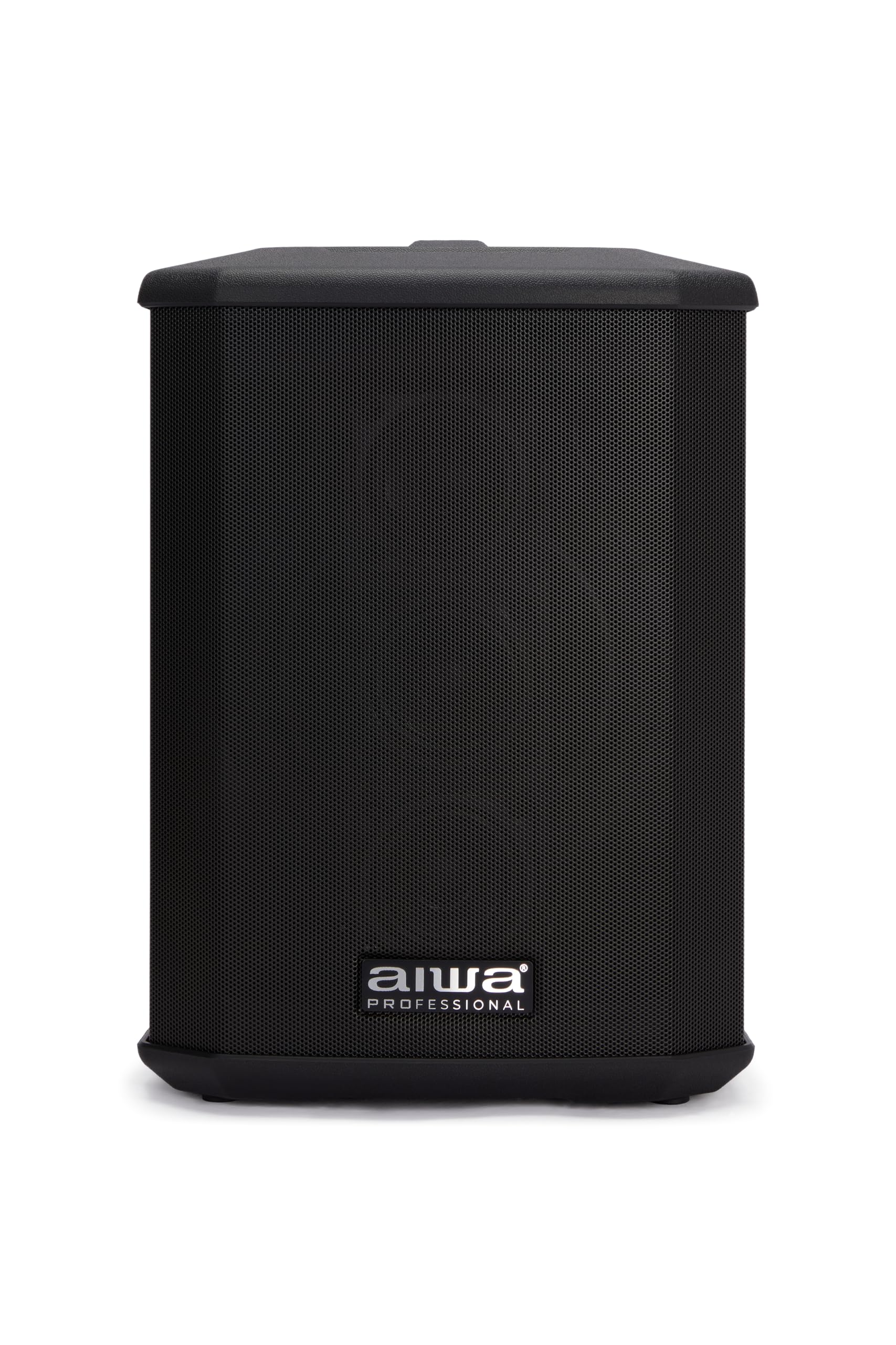 AIWA AX-1PRO Altavoz Activo portátil con batería, 100 W RMS con DSP, Bluetooth 5.0 TWS, 3 Canales de Mezcla, 106 dB, entradas XLR/Jack, USB, Vaso para Soporte de 35 mm