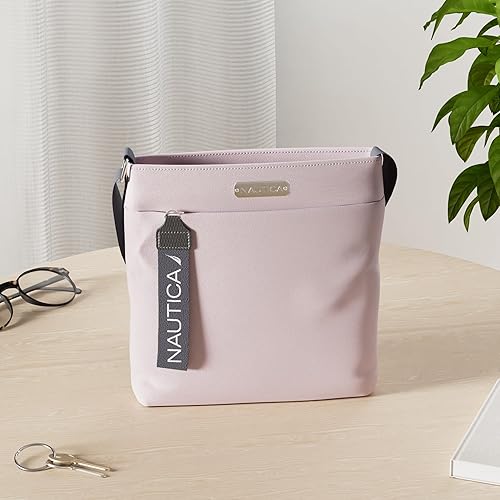 Miniatura 2 de Nautica Diver - Bolso cruzado pequeño de nailon para mujer con correa de hombro ajustable Negro, Bright Red, Hot Pink, Azul, Rosa lila, Lime,