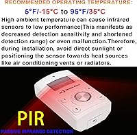 Vista 7 de Alarma de intrusión con teclado de 135dB, sensor de movimiento independiente para seguridad del hogar. Alerta portátil a batería para viajes