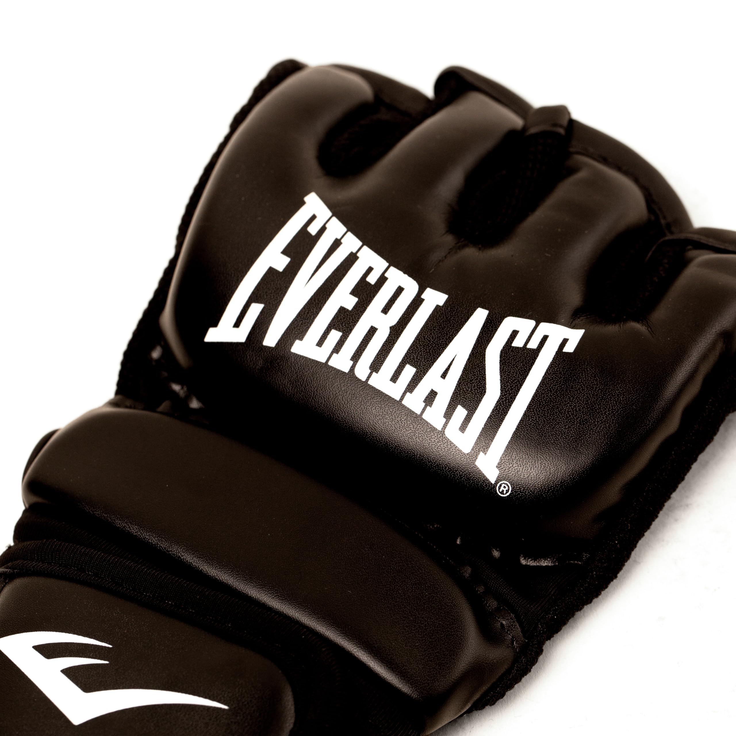 Everlast Core Everstrike MMA Gloves Black, Training Gloves for Pad Work & Sparring, High Flex Panels, Foam Padded Knuckles and Double Wrap Compression Closure System - Authentic Everlast Gear