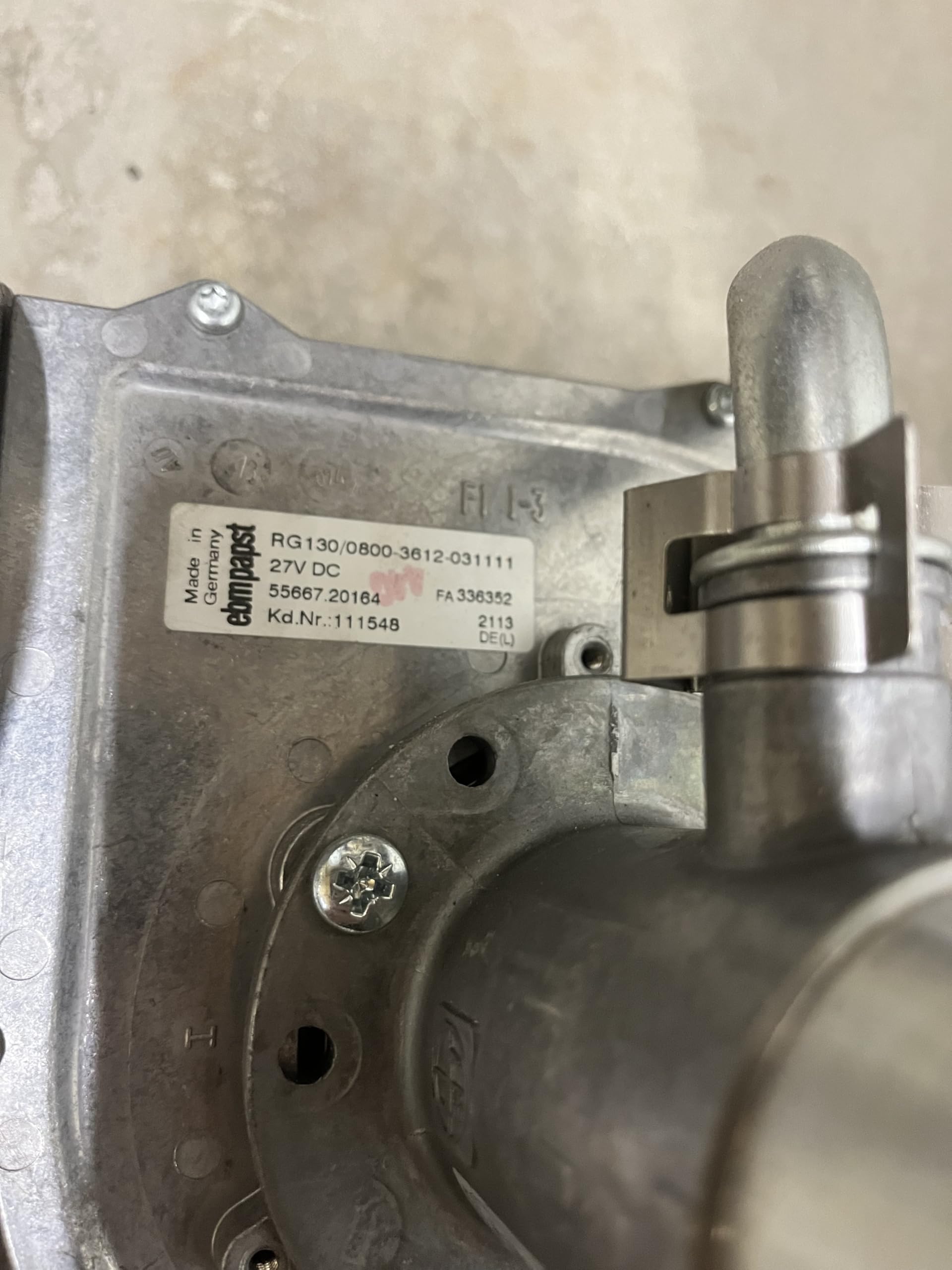 Ventilateur Chaudière Ebmpapst RG130/0800-3612