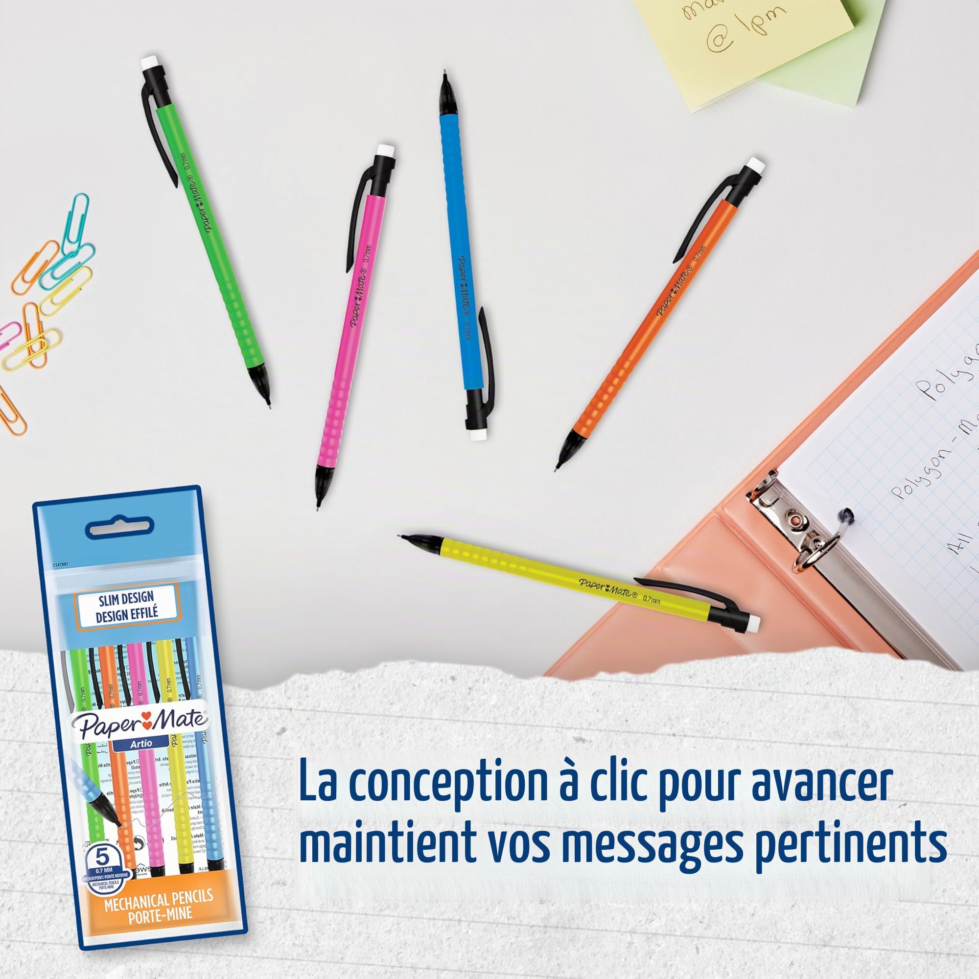 Paper Mate & Sharpie Lot de 26 stylos à billesurligneurscrayons mécaniques et ruban correcteur | Idéal pour l'école et le bureau