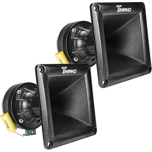Timpano 2X TPT-DH175 Horn Drivers 500 Watts 1" Exit High Frequency Compression Driver with Black Horn 8 Ohm (Bundle 2 Horn Drivers)