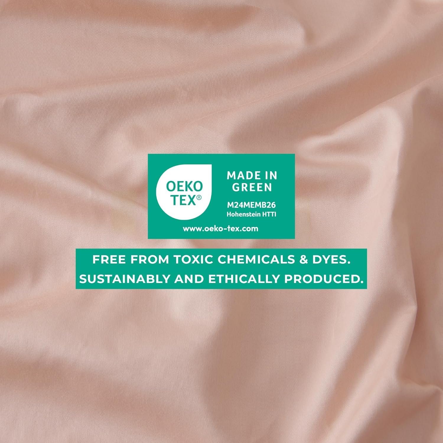 Great Bay Home 100% Cotton Sateen Queen Size Sheet Set - 4 Pc 15" Deep Pocket Pink Bed Sheets with Pillowcases - Smooth Sateen Weave, Luxurious 400 Thread Count Bedding Set (Queen, Dusty Rose)