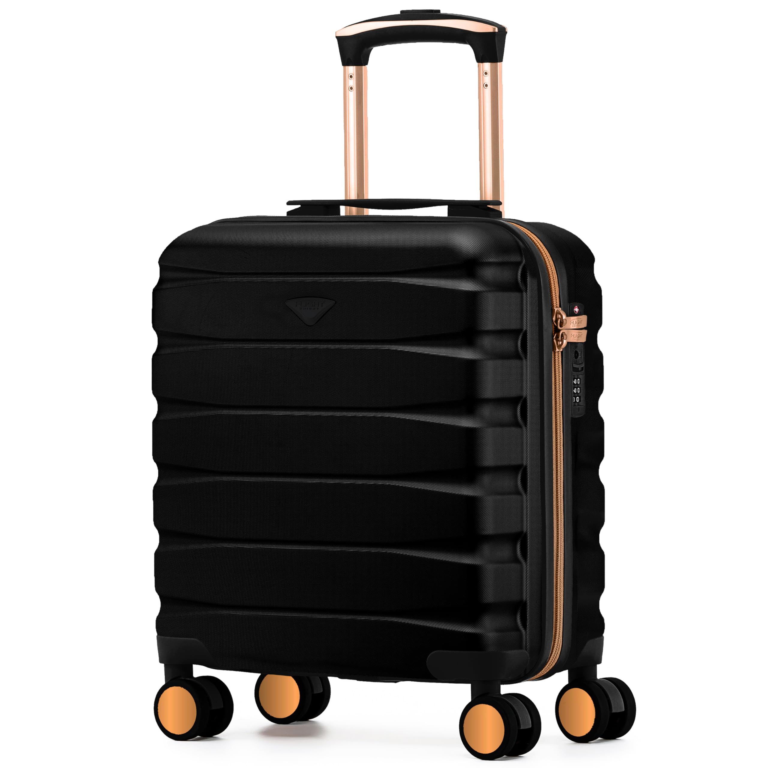 Flight Knight Underseat Cabin Suitcase 45x36x20cm | Free Hand Luggage for EasyJet & Wizz Air | Lightweight ABS Hard Shell with 8 Silent-Glide Spinner Wheels | Max Space Travel Bag — view 266