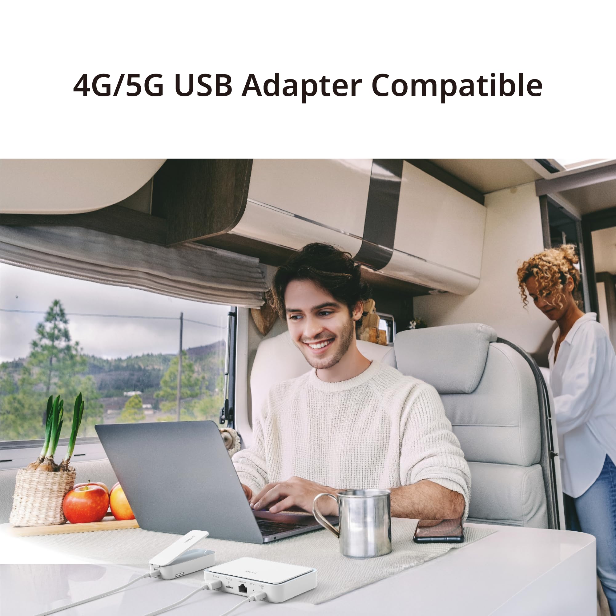 D-Link DBR-330 Wi-Fi 6 AX3000 – Router portátil para Viajes, Acceso Seguro VPN, Alimentación vía USB-C estándar, microSD/USB, Soporte WISP & Hotspot 4G/5G